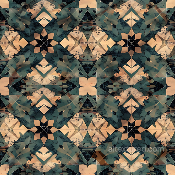 Tactical Urban Geometric Camouflage PBR Texture with Distressed Painted Metal Look Color Camouflage texture preview