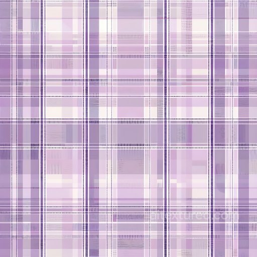 Seamless 3D PBR Texture of Lavender and White Plaid Fabric with Fine Weave texture preview