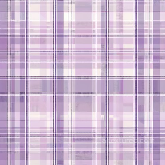 Lavender and White Plaid Fabric Seamless Texture with Fine Weave Plaid texture preview