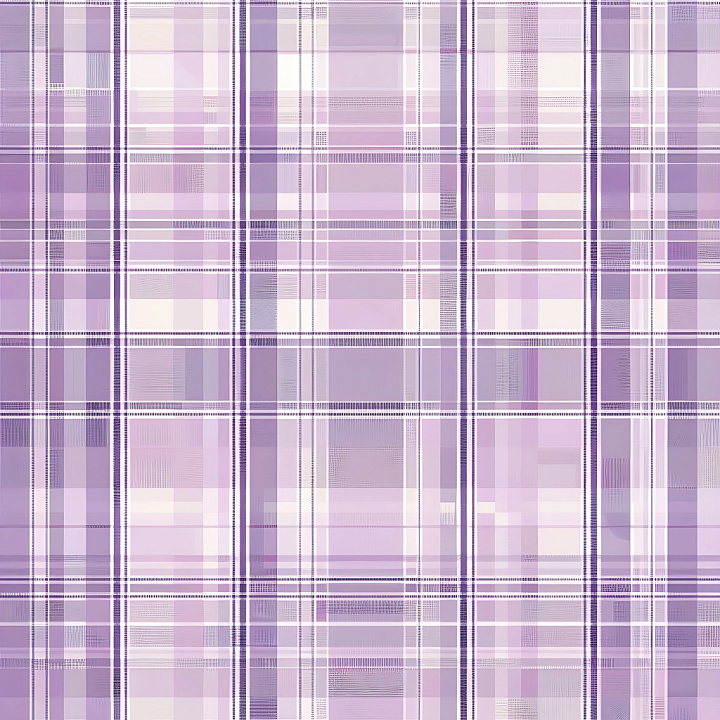 Lavender and White Plaid Fabric with Fine Weave seamless PBR texture preview
