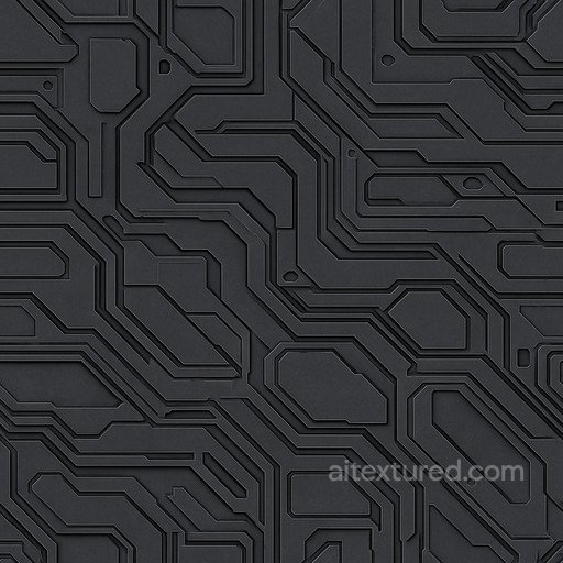Synthetic Futuristic Panel Seamless Texture seamless Sci-fi PBR texture