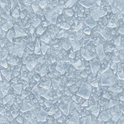 Seamless 3d texture pbr 8k showing ice shards with frozen droplets and icy sheen