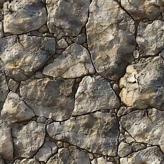 Weathered Stone Wall PBR Texture with Rough Cracked Surface Stone texture preview