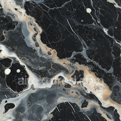 seamless Seamless 3D Black Marble PBR Texture with Beige and White Fluid Veins texture 8k free download PBR