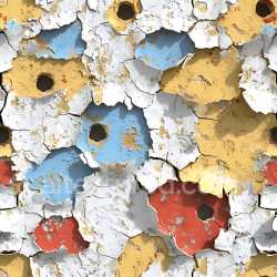seamless Seamless 3D cracked and hole-damaged multi-color paint PBR texture texture 8k free download PBR