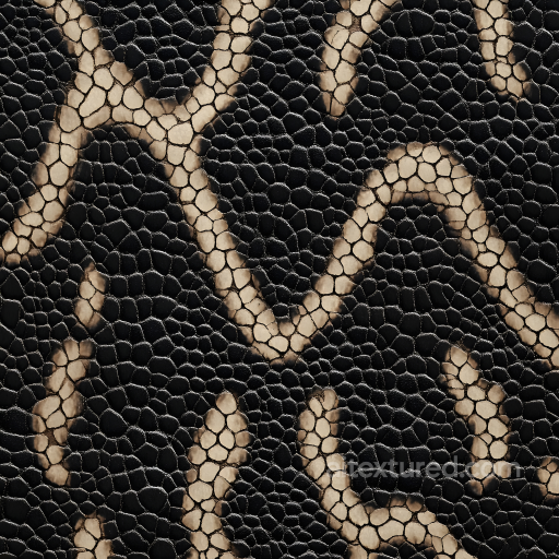 Skin Texture Featuring Detailed Cracked Reptilian Surface seamless Skin PBR texture