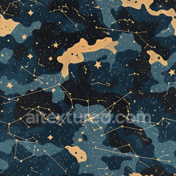 seamless Seamless 3D Cosmic Starry Camouflage PBR Texture with Constellation Motifs and Dark Blue Tones texture 8k free download PBR