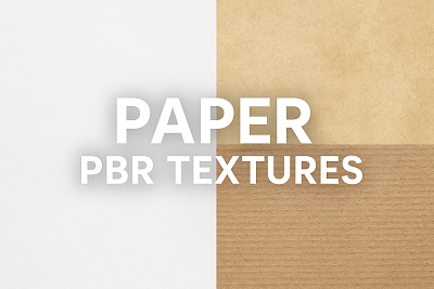 Paper Seamless PBR Textures – Free 4K PNG Materials for 3D Projects
