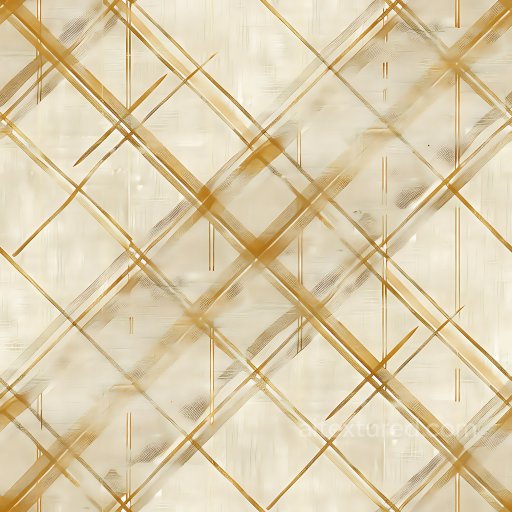 Seamless 3D polished gold metal PBR texture with plaid pattern and subtle scratches texture preview