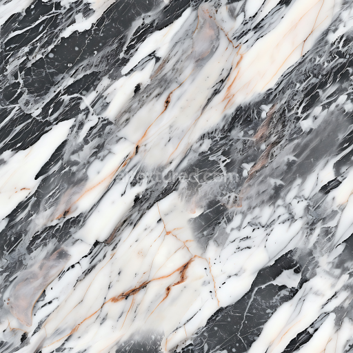 Seamless 3D Bardiglio Natural Marble PBR Texture with Dramatic Veining