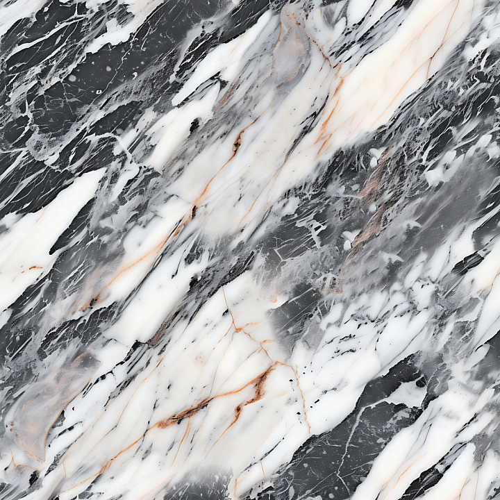 Bardiglio Natural Marble with Dramatic Veining seamless PBR texture preview