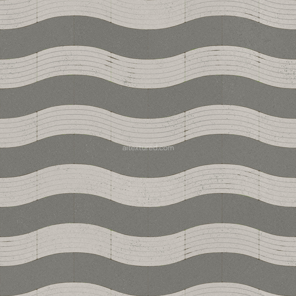 Seamless paving stones texture with smooth gray surface