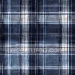 seamless Seamless 3D PBR Texture of Blue and White Plaid Fabric with Fine Weave Detail texture 8k free download PBR