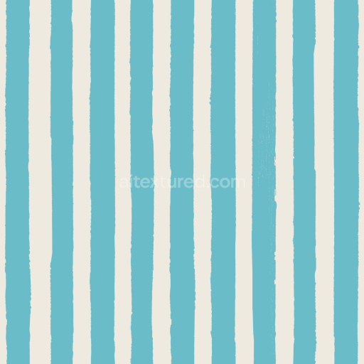 Seamless 3D PBR Texture Featuring Soft Blue and Cream Watercolor Stripes
