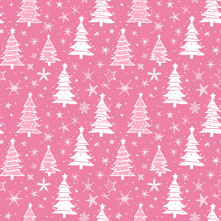 All Christmas Digital paper of Pink Christmas Digital Paper with White… seamless PBR texture preview