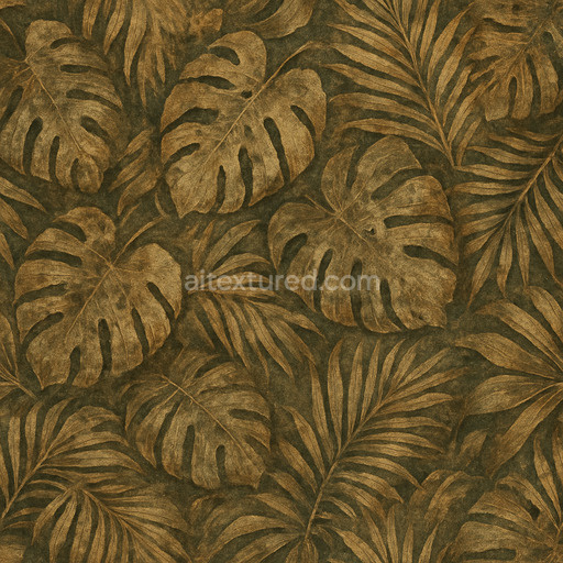 Weathered Tropical Leaves Texture Seamless 1024X1024