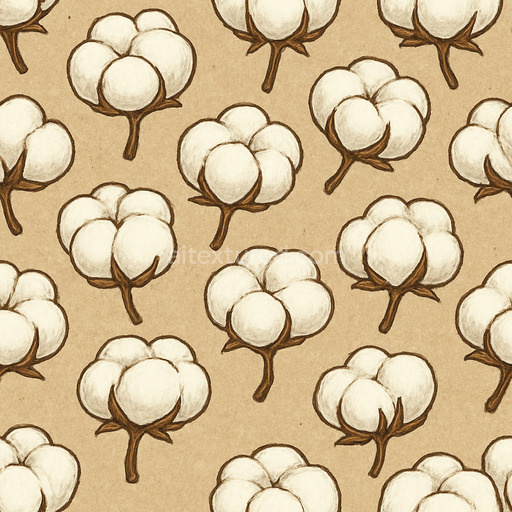 Stylized Cotton Seamless Texture