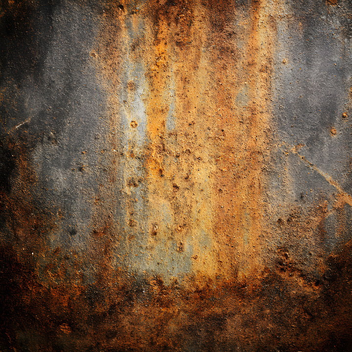 Rusty Metal Featuring Pitted Surface and Corrosion Patterns seamless PBR texture preview