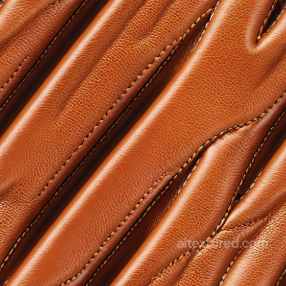 Pebbled Brown Leather Seamless Texture with Detailed Stitches and Smooth Finish Leather texture preview