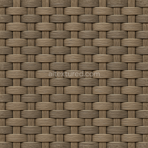 Preview — Seamless 3d texture pbr 8k plastic weave furniture surface with earth tones and matte finish