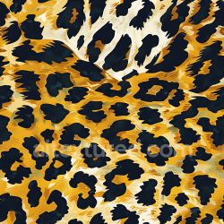 seamless Seamless 3D Animal Print Camouflage PBR Texture with Bold Spots and Yellow-Gold Palette texture 8k free download PBR