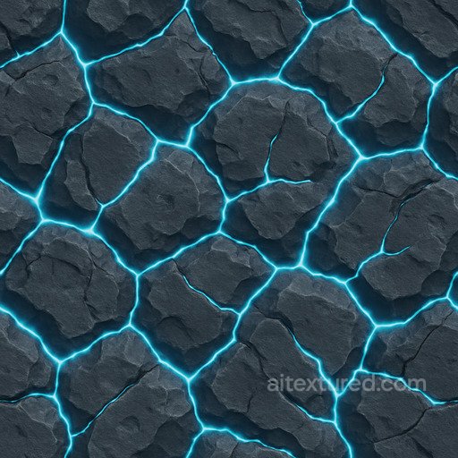 Lava - Futuristic Volcanic Rock Texture texture preview