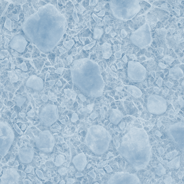 Polar Ice Cap With Crystalline Formations And Frost Line Detail seamless PBR texture preview