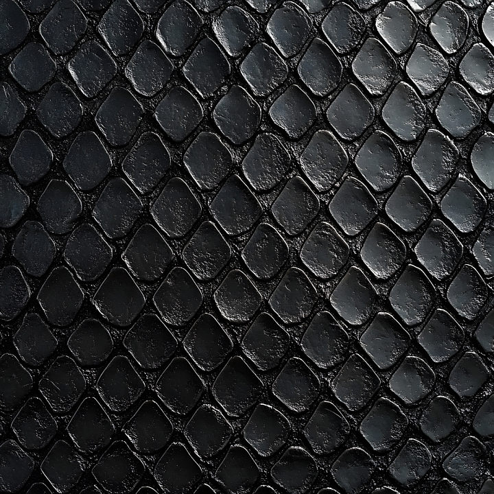 Black Scaled Skin with Fine Surface Detailing seamless PBR texture preview