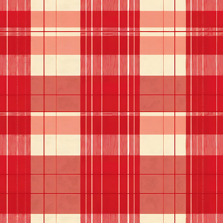 Red Plaid Painted Metal Panels seamless PBR texture preview