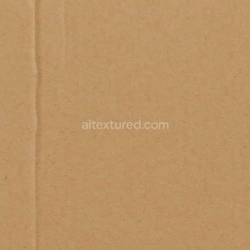 Seamless 3d texture pbr 8k showing brown cardboard with cardboard creases and subtle surface variation