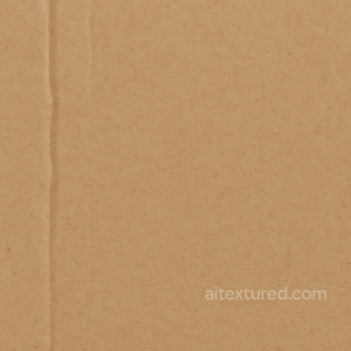 Showing Brown Cardboard With Cardboard Creases And Subtle Surface Variation seamless Cardboard PBR texture