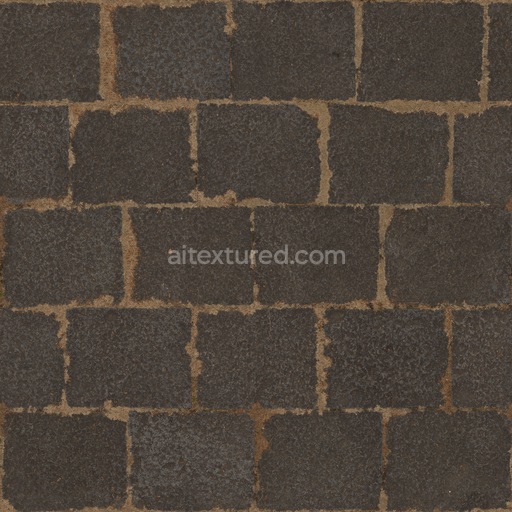 Rock Tile Floor — Walkway Rocks Rock Rocks Rock Grass — PBR seamless 3D texture