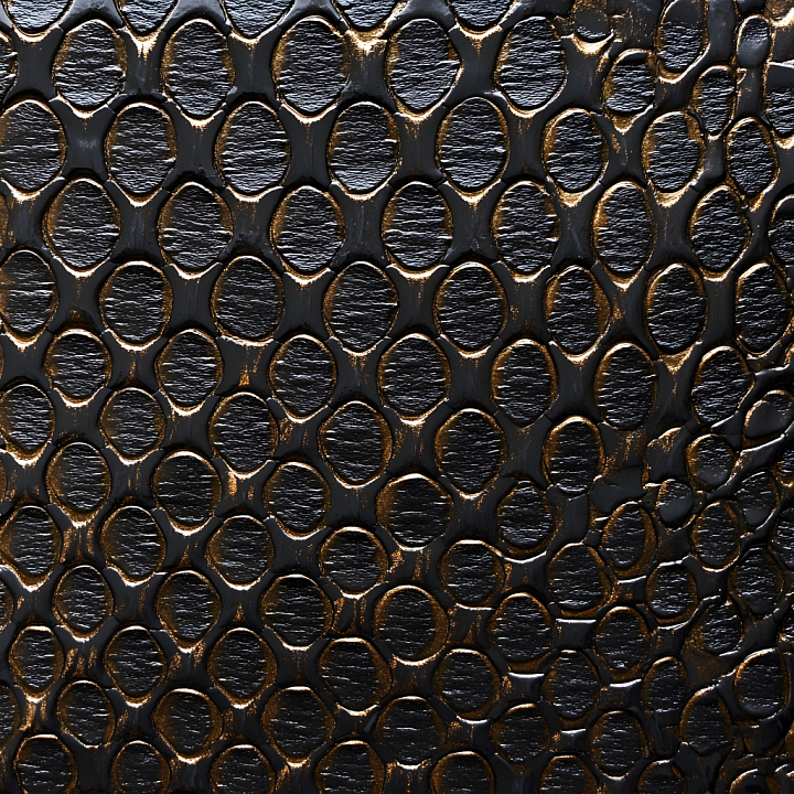 Black Scaled Skin with Glossy Reflective Surfaces and Fine Detailing seamless PBR texture preview