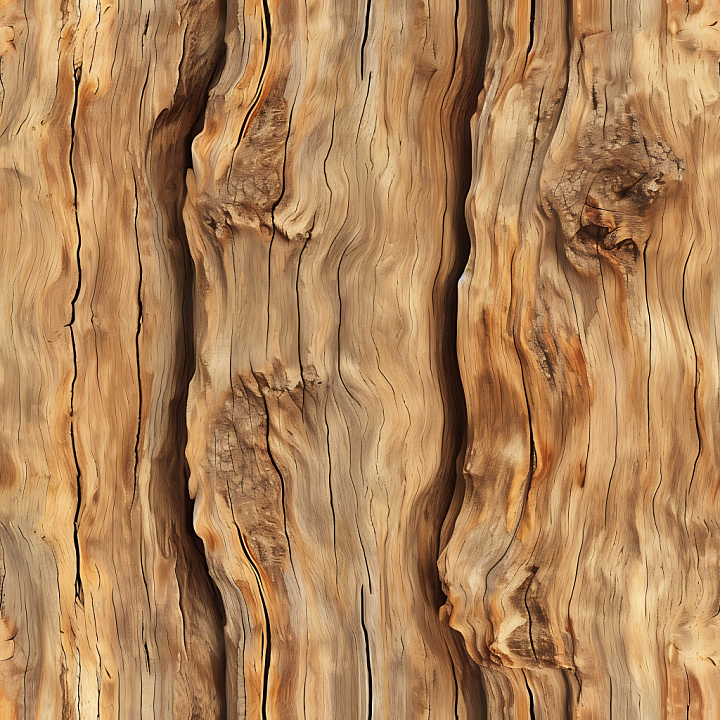 Aged Reclaimed Wood Planks with Cracks and Knots seamless PBR texture preview