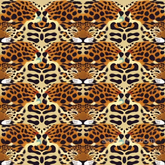 Leopard Print Fabric Texture with Rich Orange and Black Pattern Leopard Print texture preview