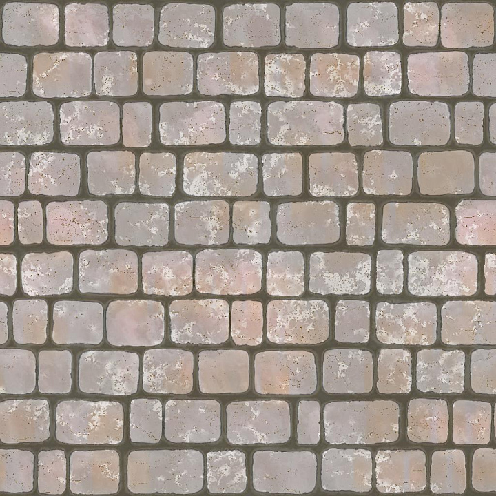 Classic Cobblestones with Puddles seamless PBR texture preview