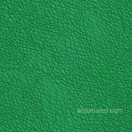 Cracked Green Leather Texture With Fine Wrinkles seamless Leather PBR texture