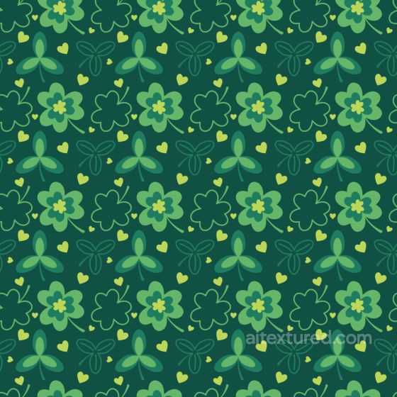 Featuring St Patrick Clover and Heart Pattern St patrick texture preview