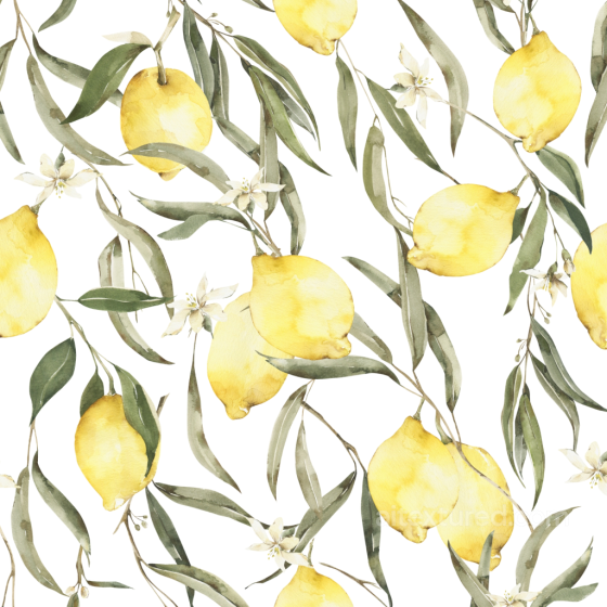 Featuring Watercolor Lemons & Greenery Pattern watercolor greenery texture preview