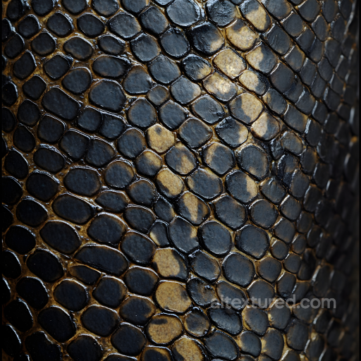 snake skin PBR texture with detailed scales and glossy finish seamless Skin PBR texture