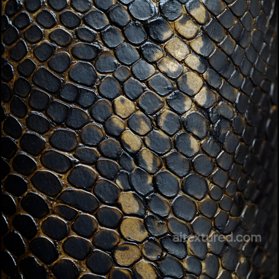 snake skin PBR texture with detailed scales and glossy finish Skin texture preview