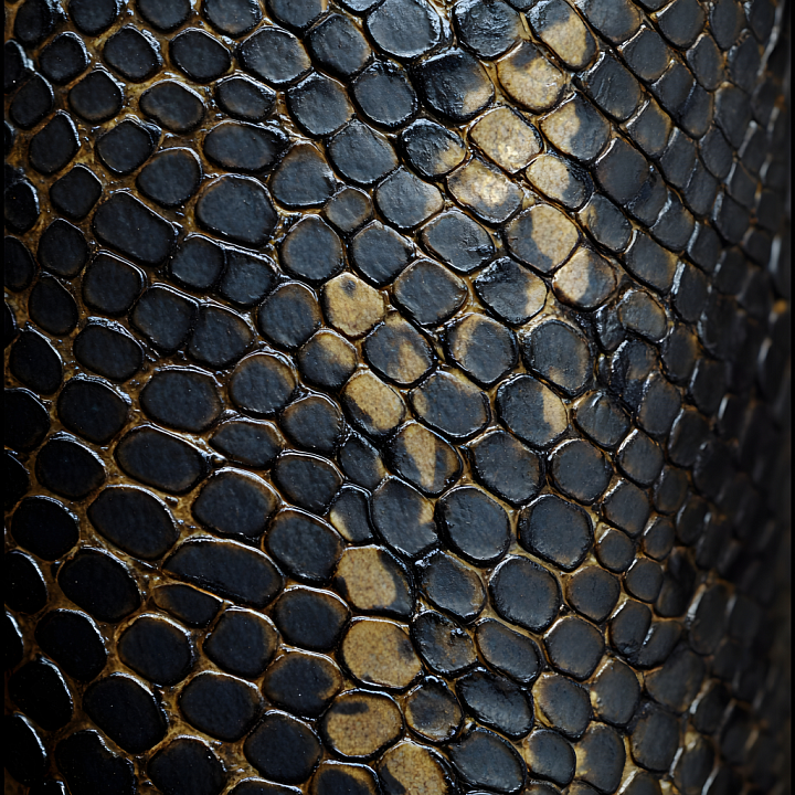 Snake Skin With Detailed Scales And Glossy Finish seamless PBR texture preview