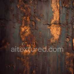 seamless Seamless 3D Rusty Metal Cracked and Corroded PBR Texture with Orange-Brown Patina texture 8k free download PBR