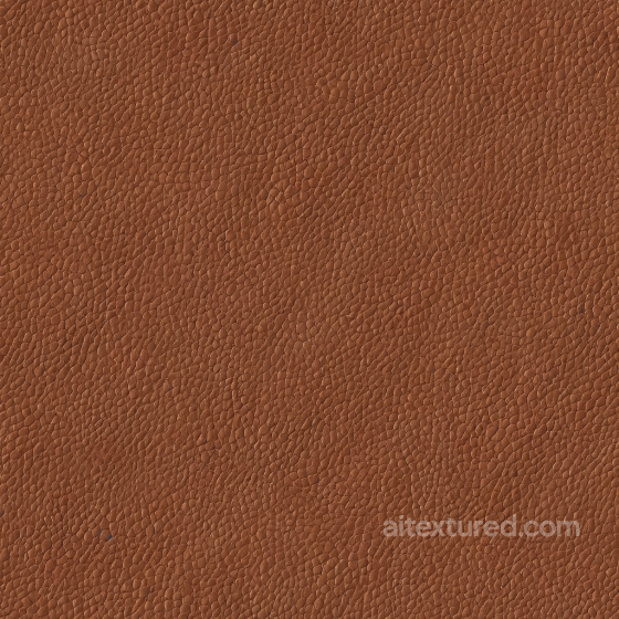 Brown Pebbled Grain Leather PBR Texture with Fine Natural Grain Leather texture preview