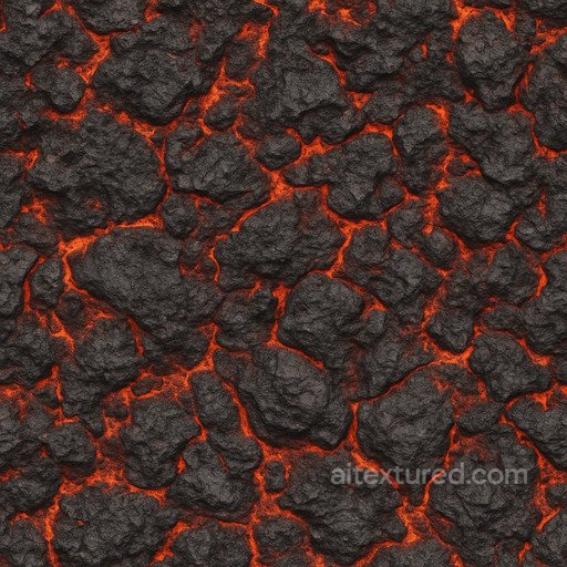 Lava - Seamless Volcanic Rock Texture texture preview