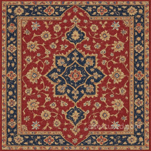 Synthetic Oriental Carpet Seamless Texture seamless Carpet PBR texture