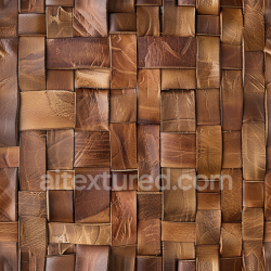 seamless Seamless 3D PBR Texture of Woven Distressed Brown Leather with Varied Grain and Wear texture 8k free download PBR