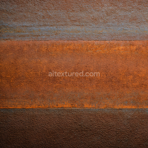 Seamless 3D Rusty Metal PBR Texture with Rough Cracked and Corroded Surface