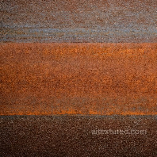Rusty Metal PBR Texture with Rough Cracked and Corroded Surface seamless Rust PBR texture