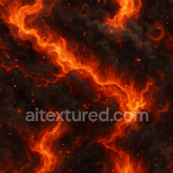 seamless Seamless 8k PBR 3d texture showing firestorm fury with molten lava and flame sparks texture 8k free download PBR